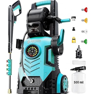 image:image2026New Pressure Power Washer 5000PSI with Adjustable Touch Screen 8 Level 34 Tall 4 Quick Connect NozzlesInlet HoseampFilteramp500mlFoam Cannon for CarsFencesDrivewaysHome Cleaning BlueBlue