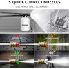 image:image2026New Pressure Power Washer 5000PSI with Adjustable Touch Screen 8 Level 34 Tall 4 Quick Connect NozzlesInlet HoseampFilteramp500mlFoam Cannon for CarsFencesDrivewaysHome Cleaning RedBlue