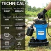 image:imageFOTING 34HP Submersible Sump Pump4500 GPH Cast Iron SewageEffluent PumpAutomatic Tethered Float SwitchSeptic Pump for BasementSeptic TankBasinSewage Well112 NPT Discharge Dark BlueDark Blue