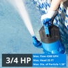 image:imageFOTING Sump Pump High Flow CleanampDirty Submersible Water Pump with Float Switch Thermoplastic Electric Portable Utility Pump for Pool Draining Hot Tub Garden Basement LargeMedium