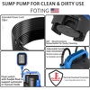 image:imageFOTING Sump Pump High Flow CleanampDirty Submersible Water Pump with Float Switch Thermoplastic Electric Portable Utility Pump for Pool Draining Hot Tub Garden Basement LargeMedium