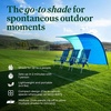 image:imageShibumi Park Vista Sun Shade Canopy Portable Pop Up Sun Shelter for Grass Freestanding Lightweight Backyard amp Outdoor Shade Tent for Sports Sidelines Soccer Parks amp Playgrounds 14 PeopleCoastal Sage