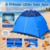 image:imageWhiteFang Baby Beach Tent UPF 50 UV Protection Sun Shelter 709 x 453 x 433 Portable Beach Play Tent with Spacious Interior amp Mesh Ventilation WindResistant Beach Shade for Toddlers amp KidsOcean Adventure Blue