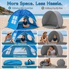 image:imageWhiteFang Baby Beach Tent UPF 50 UV Protection Sun Shelter 709 x 453 x 433 Portable Beach Play Tent with Spacious Interior amp Mesh Ventilation WindResistant Beach Shade for Toddlers amp KidsOcean Adventure Blue