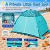 image:imageWhiteFang Baby Beach Tent UPF 50 UV Protection Sun Shelter 709 x 453 x 433 Portable Beach Play Tent with Spacious Interior amp Mesh Ventilation WindResistant Beach Shade for Toddlers amp KidsAqua Play Green