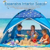 image:imageWhiteFang Baby Beach Tent UPF 50 UV Protection Sun Shelter 709 x 453 x 433 Portable Beach Play Tent with Spacious Interior amp Mesh Ventilation WindResistant Beach Shade for Toddlers amp KidsOcean Adventure Blue