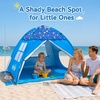 image:imageWhiteFang Baby Beach Tent UPF 50 UV Protection Sun Shelter 709 x 453 x 433 Portable Beach Play Tent with Spacious Interior amp Mesh Ventilation WindResistant Beach Shade for Toddlers amp KidsOcean Adventure Blue