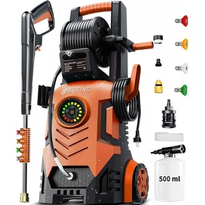image:image2026New Pressure Power Washer 5000PSI with Adjustable Touch Screen 8 Level 34 Tall 4 Quick Connect NozzlesInlet HoseampFilteramp500mlFoam Cannon for CarsFencesDrivewaysHome Cleaning RedRed