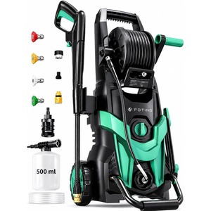 image:imagePressure Washer 4700PSI with 4 Quick Connect NozzlesInlet Hose amp Filter Foam Cannon for CarsFencesDrivewaysPatiosHome GreenBlue