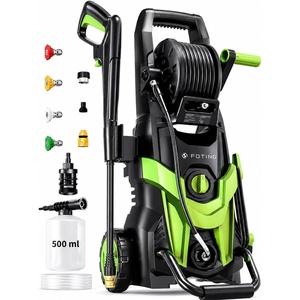 image:imagePressure Washer 4700PSI with 4 Quick Connect NozzlesInlet Hose amp Filter Foam Cannon for CarsFencesDrivewaysPatiosHome GreenGreen
