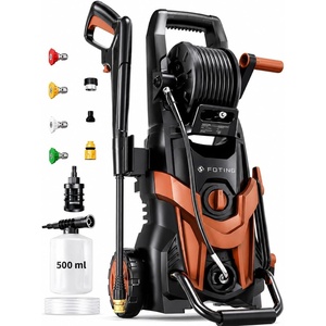image:imagePressure Washer 4700PSI with 4 Quick Connect NozzlesInlet Hose amp Filter Foam Cannon for CarsFencesDrivewaysPatiosHome GreenRed