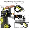 image:image2026Upgraded Pressure Washer 5000PSI with Adj8Level Touch Screen 34 Tall Power Washer 4 Quick Connect Nozzles Inlet HoseampFilteramp500mlFoam Cannon for CarsFencesDrivewaysHome Cleaning BlueYellow