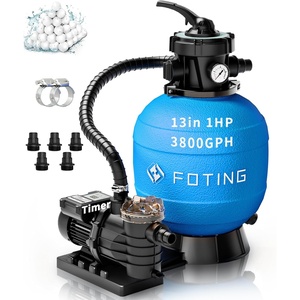 image:imageFOTING 2026New Sand Filter Pump with Timer for Above Ground Pool Pool Pumps Above Ground with 7Way MultiPort Valve Pool Sand Filter for HighEfficient Filtration amp Circulation 13inch13inch