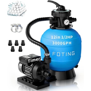 image:imageFOTING 2026New Sand Filter Pump with Timer for Above Ground Pool Pool Pumps Above Ground with 7Way MultiPort Valve Pool Sand Filter for HighEfficient Filtration amp Circulation 13inch12inch